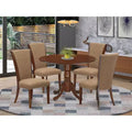 Ensemble de table à manger ronde HomeStock chaises Parsons en lin 42 po