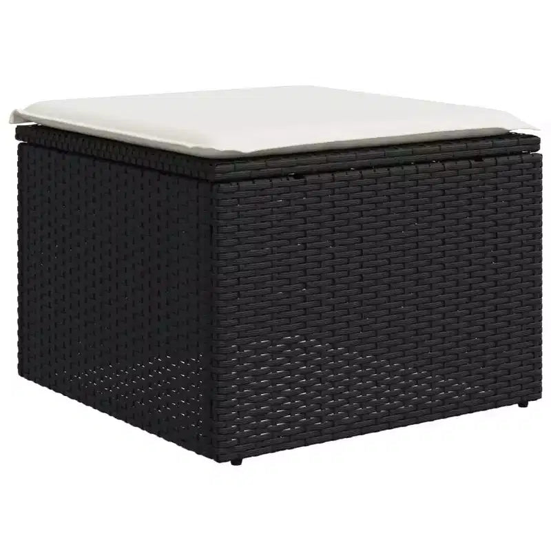 vidaXL Salon de jardin en acacia massif et polyester Naturel