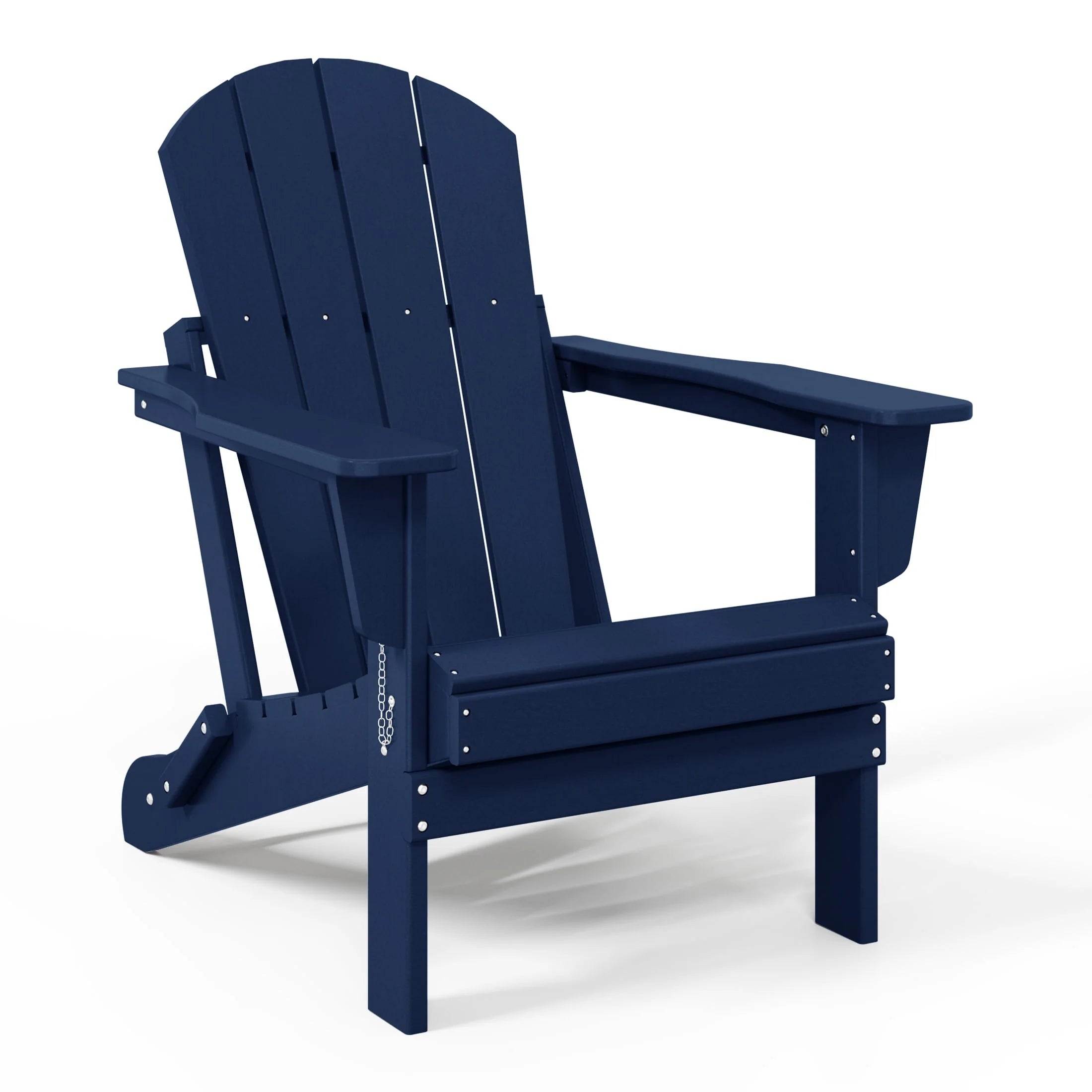 Chaise Adirondack pliante d'extérieur tout temps Polytrends Laguna résistante à la décoloration pour patio