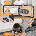 Table de massage portable de 84 pouces de long avec housse de transport