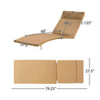 Ensemble de coussins d'extérieur Salem pour chaise longue - Coussins uniquement (lot de 2) par Christopher Knight Home - 79,25L x 27,50W x 1,50H
