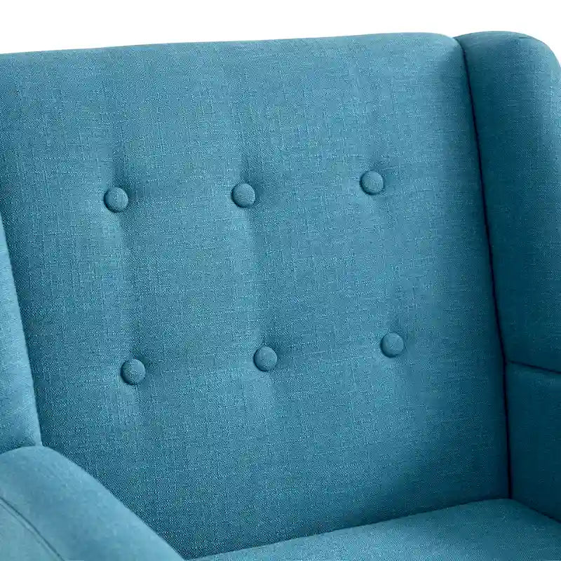 Lot de 2 fauteuils d'appoint modernes capitonnés HUIMO