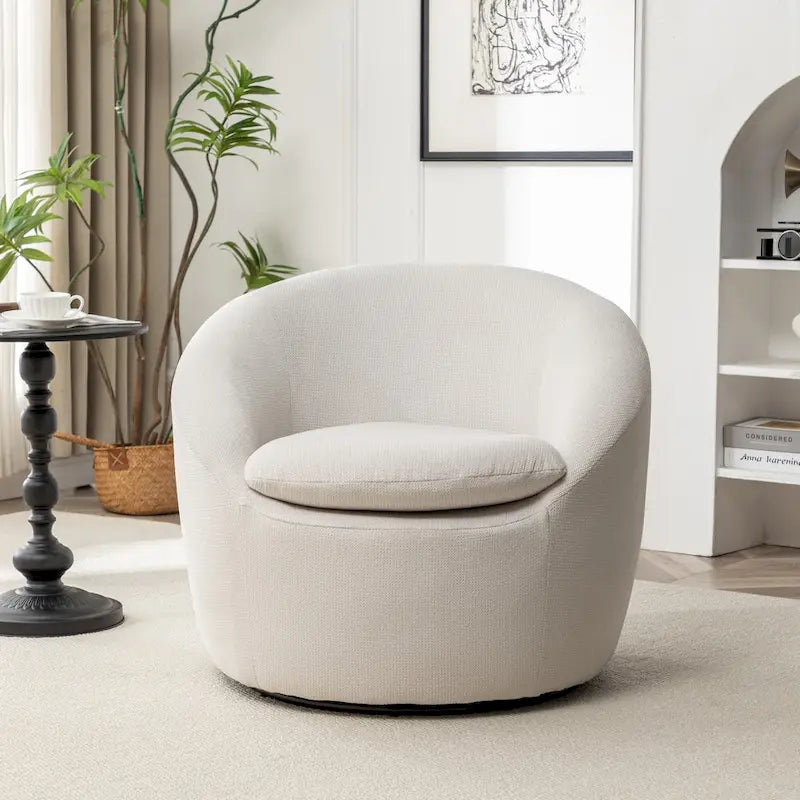 Fauteuil club moderne pivotant Winnie de Roundhill Furniture