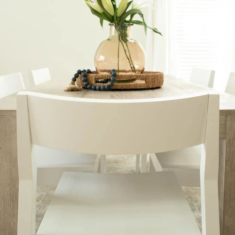 Chaise de salle à manger moderne en bois massif Plank and Beam