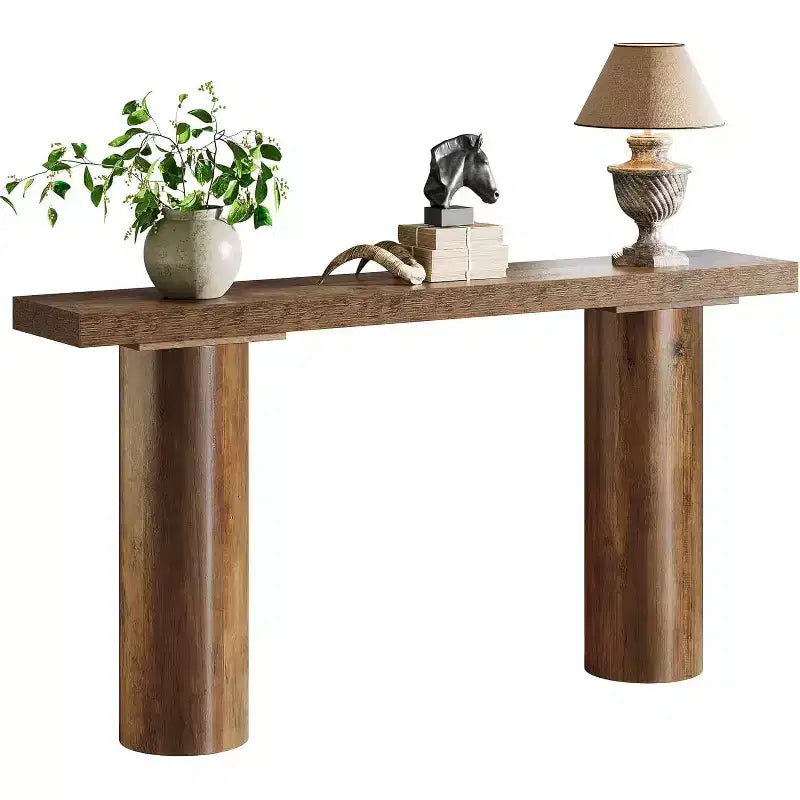 Console étroite en bois Lantine 63