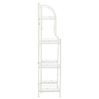 SAFAVIEH Bryn Étagère de boulanger d'extérieur victorienne en fer forgé à 4 niveaux - 63,5 cm l x 38,1 cm P x 160 cm H - 25L x 15P x 63H