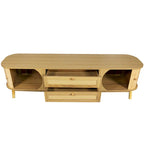 Meuble TV en rotin de style ferme moderne