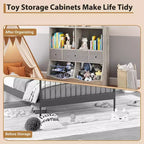 Étagère pour enfants, coffre à jouets de rangement à 3 niveaux, coffre de rangement multifonctionnel pour chambre d'enfant, chambre à coucher, école