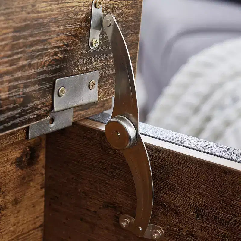 Table de chevet VECELO avec station de charge et tiroir, table d'appoint étroite avec port USB et prises électriques pour salon ou chambre à coucher, marron