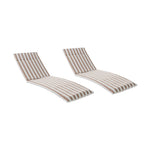 Ensemble de coussins d'extérieur Salem pour chaise longue - Coussins uniquement (lot de 2) par Christopher Knight Home - 79,25L x 27,50W x 1,50H