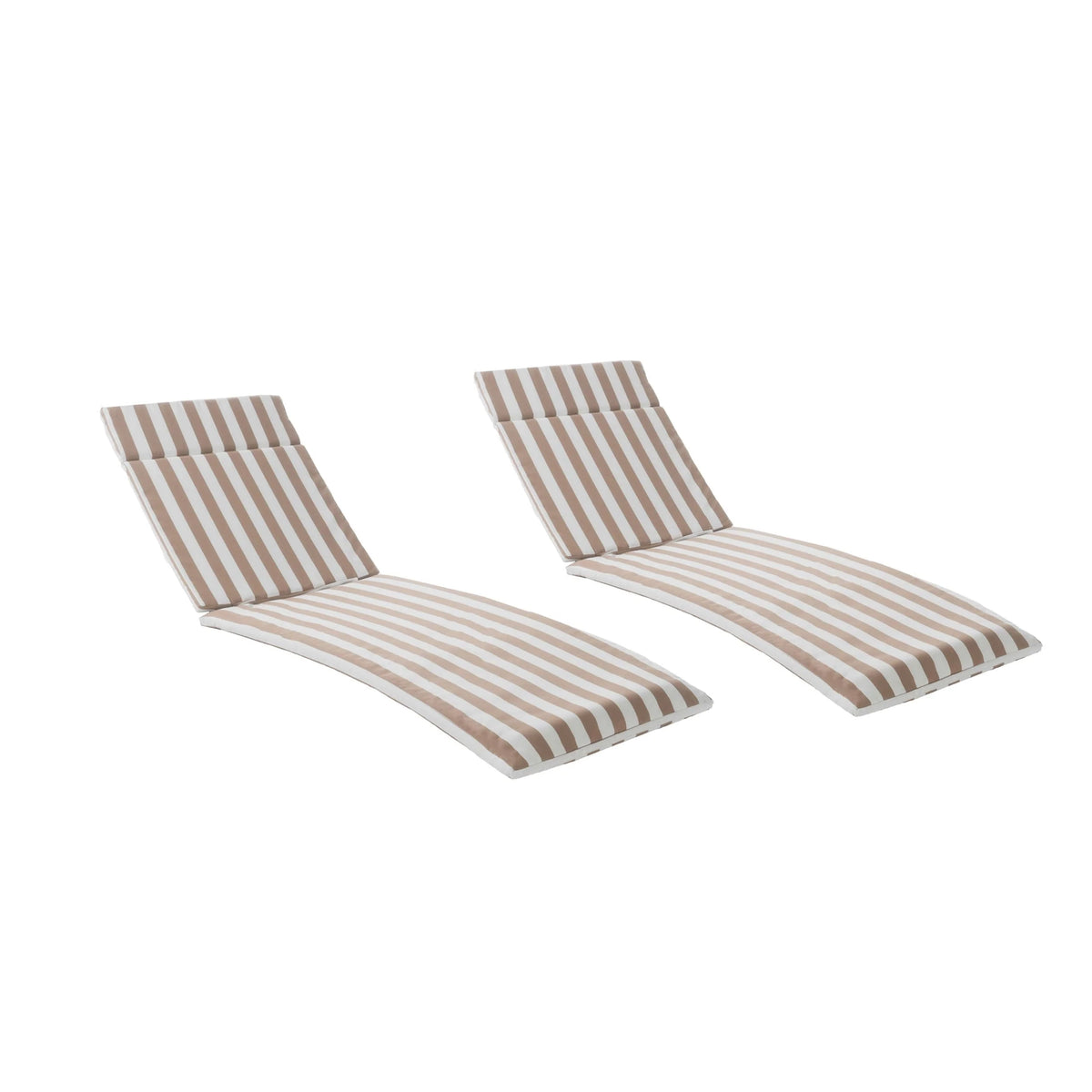 Ensemble de coussins d'extérieur Salem pour chaise longue - Coussins uniquement (lot de 2) par Christopher Knight Home - 79,25L x 27,50W x 1,50H