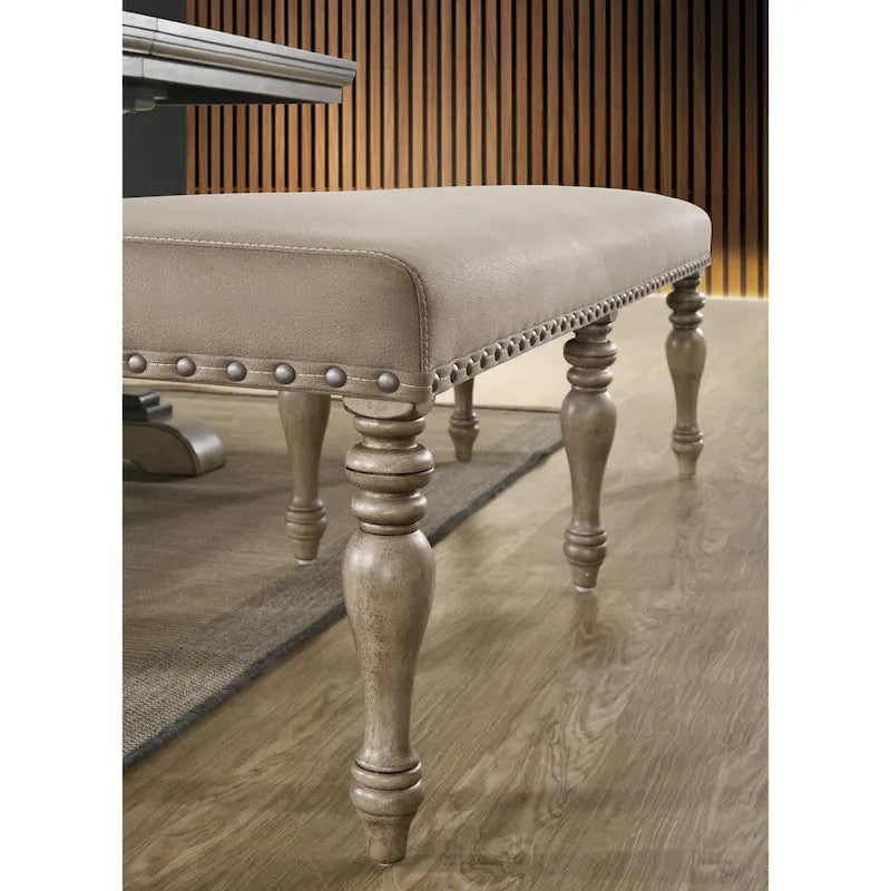 Ensemble de salle à manger 6 pièces Birmingham Nailhead de Roundhill Furniture