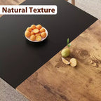 Table de salle à manger industrielle pour 6 à 8 personnes, table de cuisine en bois de 200 cm de long avec cadre en métal robuste et finition marron rustique - 6 places, comptoir rectangulaire