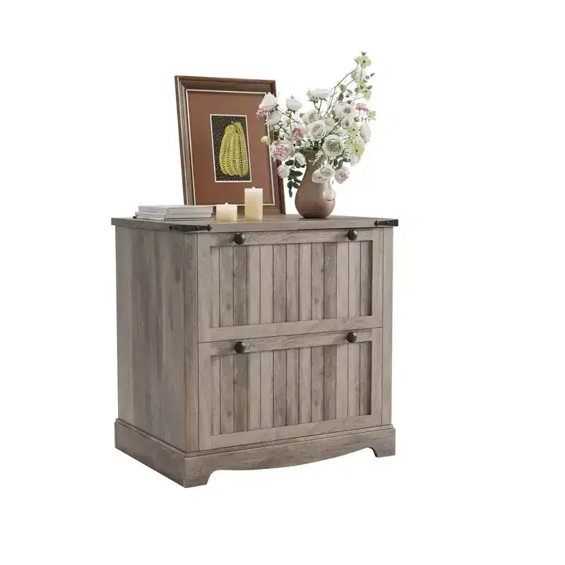 Meuble de classement de ferme à 2 tiroirs, classeur latéral en bois de 30 pouces, armoires de rangement à tiroirs, tables de chevet avec dossiers suspendus pour bureau à domicile