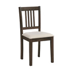 Ensemble Table et Chaises de Salle à Manger Carrée en Bois, Table à Manger Décontractée avec 4 Chaises de Salle à Manger Rembourrées pour Coin Repas de Cuisine