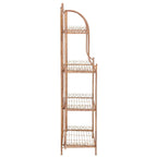 SAFAVIEH Bryn Étagère de boulanger d'extérieur victorienne en fer forgé à 4 niveaux - 63,5 cm l x 38,1 cm P x 160 cm H - 25L x 15P x 63H
