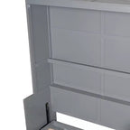 Lit escamotable Queen Size Whisen Modern Design, se pliant dans une armoire avec penderie