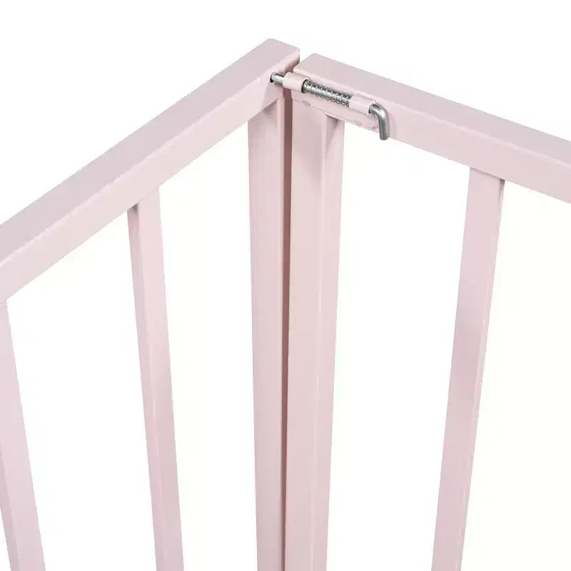 Okak Lit en métal pour enfant jumeau/double/grand, cadre de lit avec clôture surélevée et porte verrouillable, lit pour enfant pour chambre d'enfant et salle de jeux