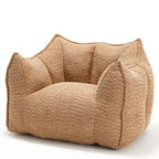 Fauteuils canapés avec mousse haute résilience pour salons et chambres, canapés paresseux carrés confortables, canapés pour adultes pour jouer, lire et regarder la télévision