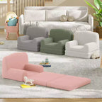 Canapé et fauteuil pour enfants 2-en-1 – Sofa en mousse pliable pour tout-petits