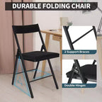 Chaise pliante rembourrée SUGIFT avec doubles charnières