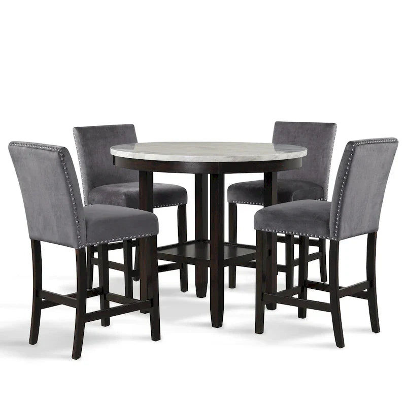 Ensemble de salle à manger 5 pièces rond New Classic Furniture Reginald