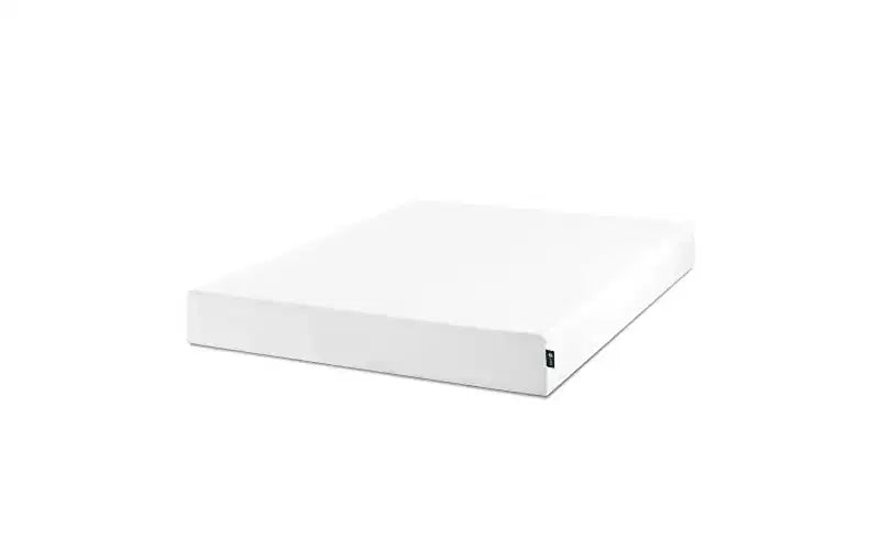Matelas en mousse à mémoire de forme Zinus 8 pouces Double Thé vert, sans fibre de verre, fermeté moyenne, soulagement de la pression zoné, mousses et tissu certifiés sûrs