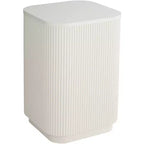 Table d'appoint plissée moderne blanche large 16 Studio 55D Murphy
