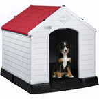 Niche pour chien en plastique BOSSIN, pour chiens de petite à grande taille, abri isolé intérieur/extérieur avec plancher surélevé