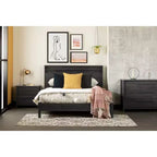 Commode double Tao 6 tiroirs pour enfants, gris chêne, de South Shore : Meuble de chambre moderne traditionnel, dispositif anti-basculement inclus