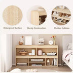 Organisateur de jouets, bibliothèque enfant 6 cubes Meuble de rangement en bois, étagères de rangement pour salle de jeux, classe, chambre d'enfant