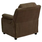 Fauteuil inclinable contemporain Flash Furniture de luxe rembourré pour enfants avec accoudoirs de rangement