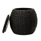 Table d'appoint avec panier de rangement en osier tressé à la main Household Essentials - 17,0 L x 17,0 l x 19,0 H