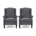 Fauteuils inclinables en tissu touffeté Walter (lot de 2) par Christopher Knight Home