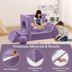 Canapé pour enfants 12 pièces, canapé de jeu modulaire pour enfants pour stimuler la créativité, canapé modulable, mobilier de chambre et de salle de jeux pour tout-petits, pour dormir et lire