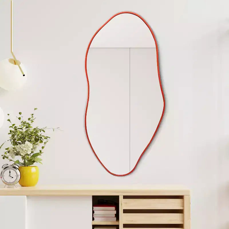 JONATHAN Y Miroir Mural Décoratif Encadré Irrégulier Everly