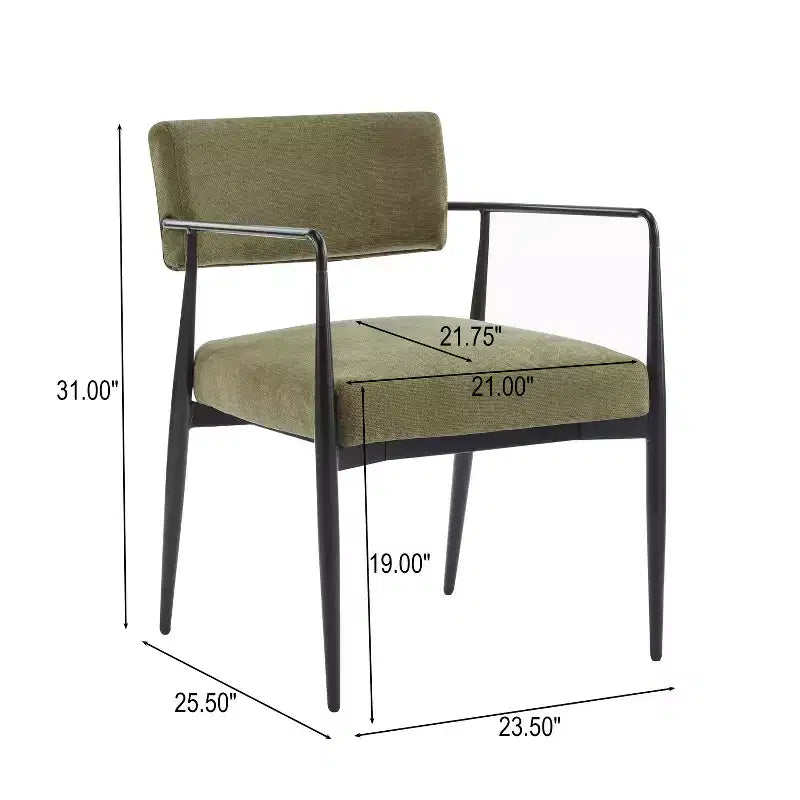Christopher Knight Home Behrens Chaises de salle à manger rembourrées de style moderne du milieu du siècle (Lot de 2)
