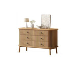 Commode Garvee 47 à 6 tiroirs, commode compacte en bois avec pieds en métal, organisateur de rangement style ferme pour chambre à coucher, chambre d'enfant ou appartement