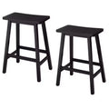 Tabouret de comptoir en bois massif (Lot de 2)