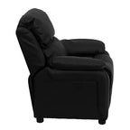 Fauteuil inclinable contemporain Flash Furniture de luxe rembourré pour enfants avec accoudoirs de rangement