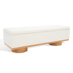 Banc de rangement Sunneva Boucle SAFAVIEH Couture - 61 po L x 20 po P x 19 po H - 61Lx20Px19H