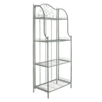 SAFAVIEH Bryn Étagère de boulanger d'extérieur victorienne en fer forgé à 4 niveaux - 63,5 cm l x 38,1 cm P x 160 cm H - 25L x 15P x 63H