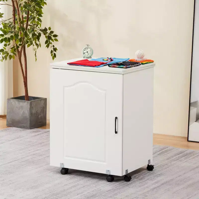 Table pliante Erommy avec étagère de rangement
