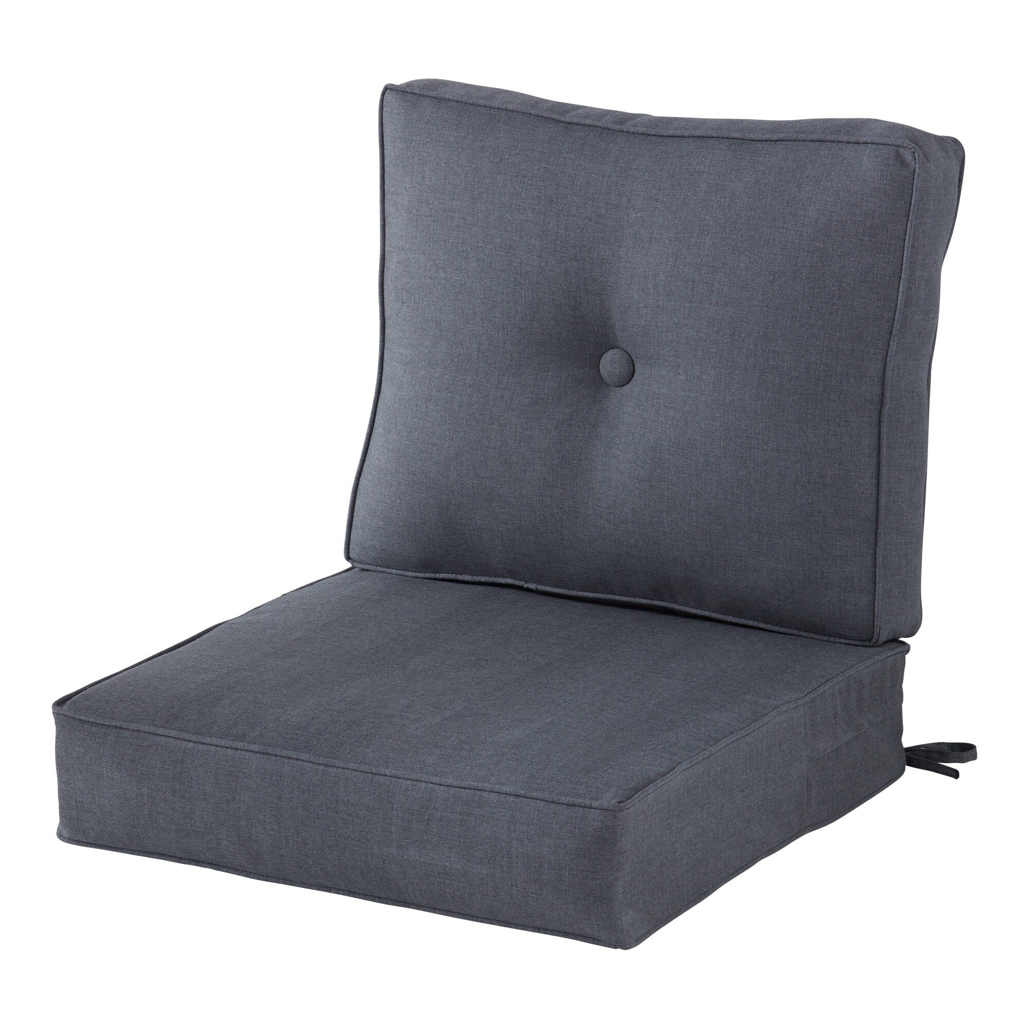Ensemble de deux coussins d'extérieur haut de gamme Sunbrella pour assise profonde