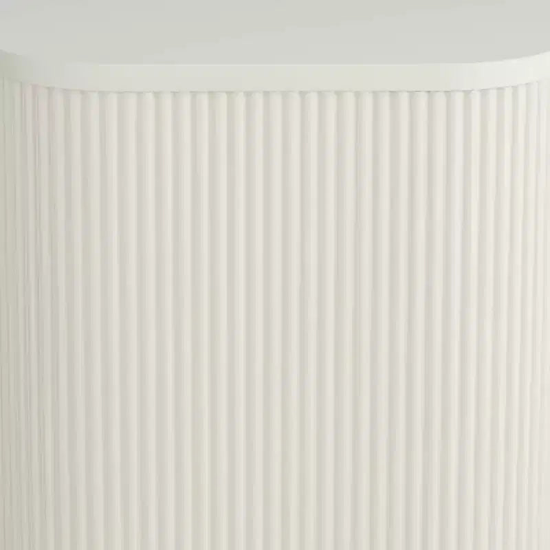 Table d'appoint plissée moderne blanche large 16 Studio 55D Murphy