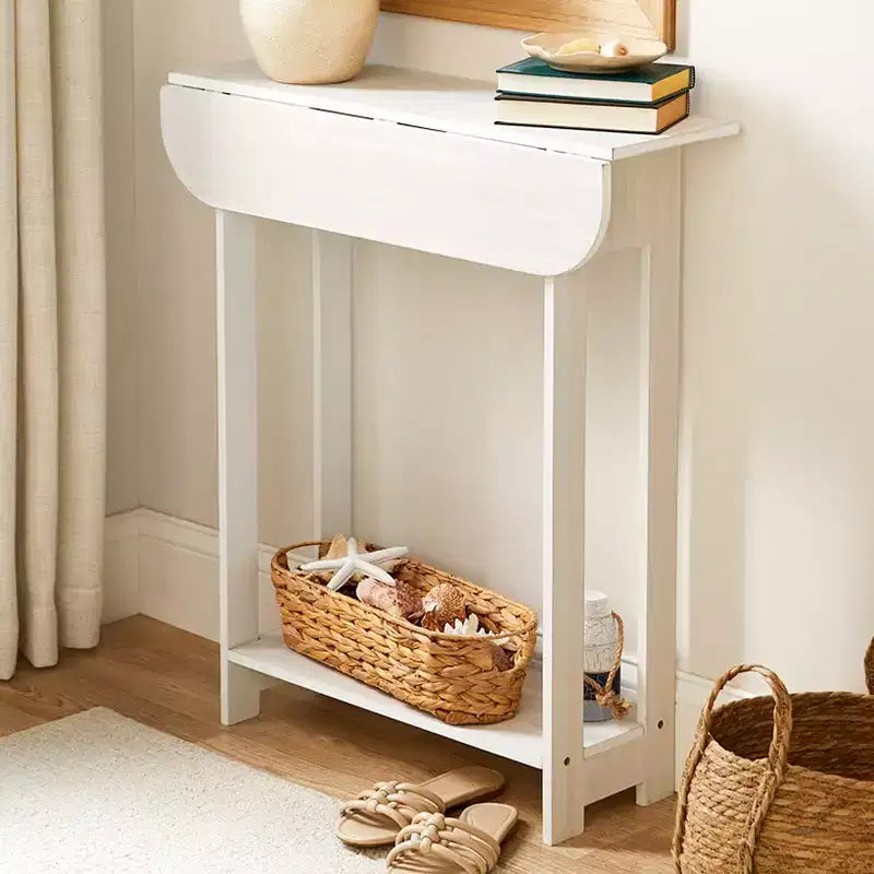 Table console en bois The Lakeside Collection avec rabat – H 76 cm –