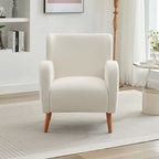 Fauteuil club capitonné moderne avec accoudoirs, canapé simple