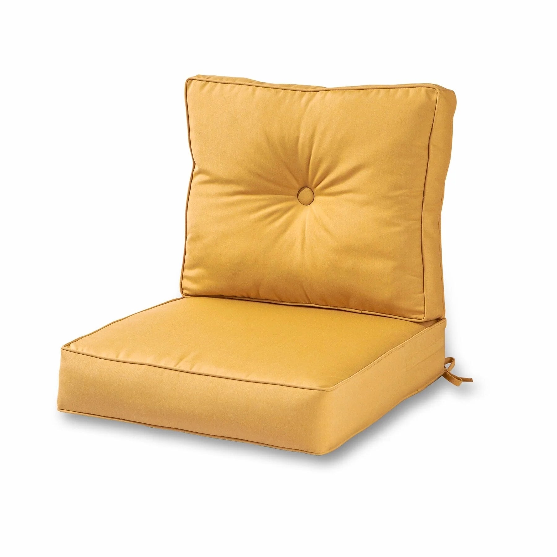 Ensemble de deux coussins d'extérieur haut de gamme Sunbrella pour assise profonde
