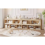 Organisateur de jouets, bibliothèque enfant 6 cubes Meuble de rangement en bois, étagères de rangement pour salle de jeux, classe, chambre d'enfant