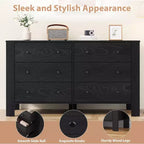 Commode 6 tiroirs Acekool – Meuble de rangement moderne avec tiroirs profonds